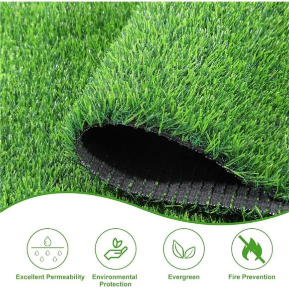 Artificial Grass Door Mat, 30 X 18 Inches Artificial Grass for Dogs - Picture 6 of 7